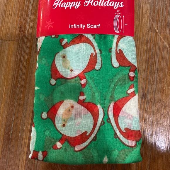 Happy  Holidays infinity scarf - Picture 1 of 1